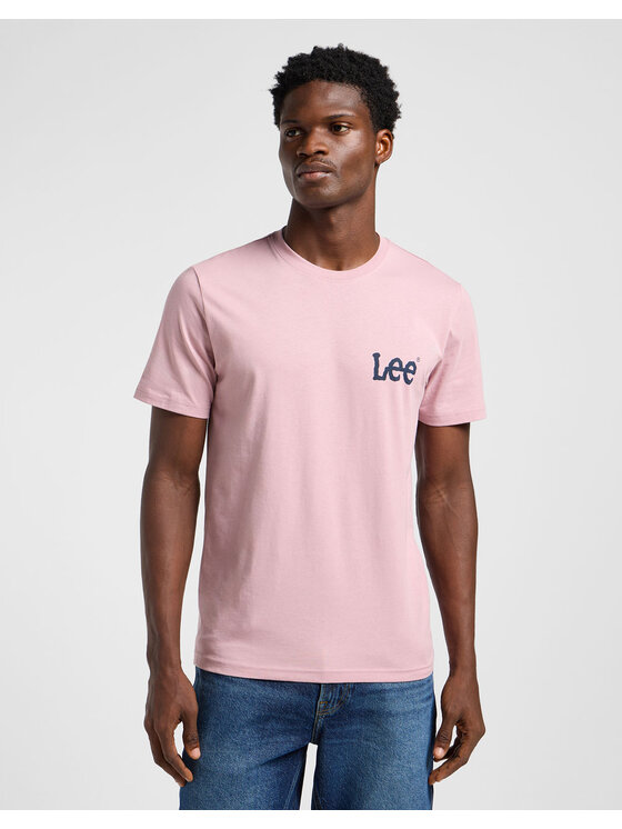 Lee Lee T-Shirt 5401139354241 Różowy Regular Fit