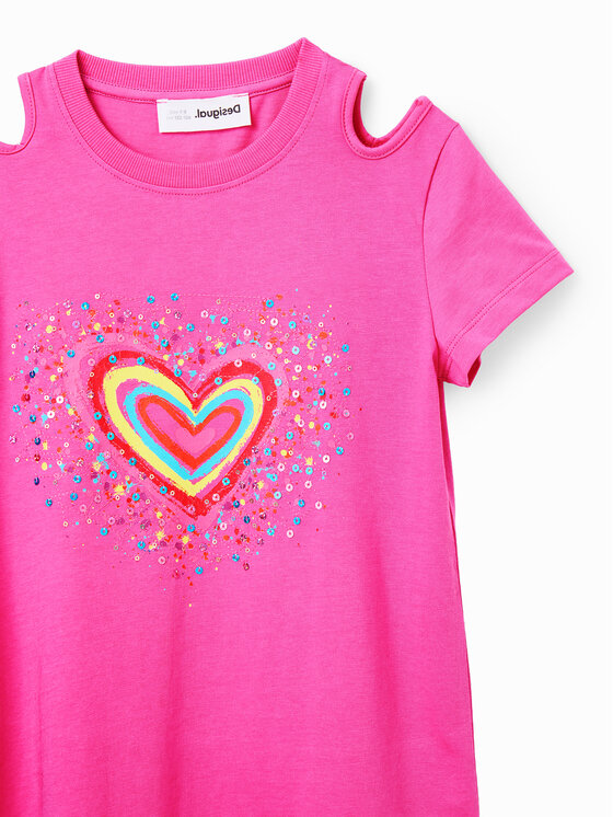 Desigual Desigual Sukienka codzienna 23SGVK09 Różowy Regular Fit