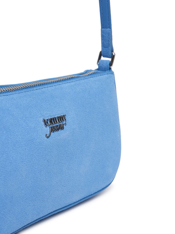 Tommy Jeans Tommy Jeans Ročna torba Tjw Must Suede Shoulder Bag AW0AW18454 Modra