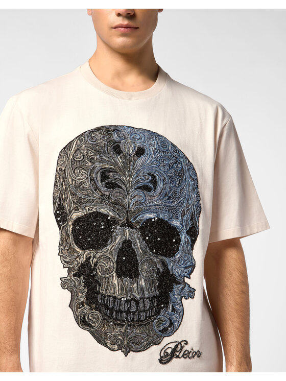 PHILIPP PLEIN PHILIPP PLEIN T-Shirt 27051 Biały Regular Fit