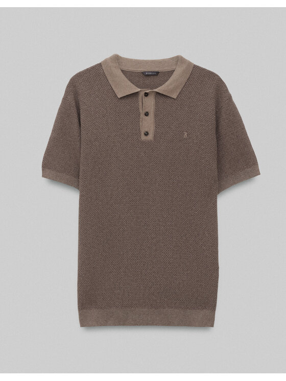 Borgio Borgio Polo dubino_bz Beżowy Classic Fit