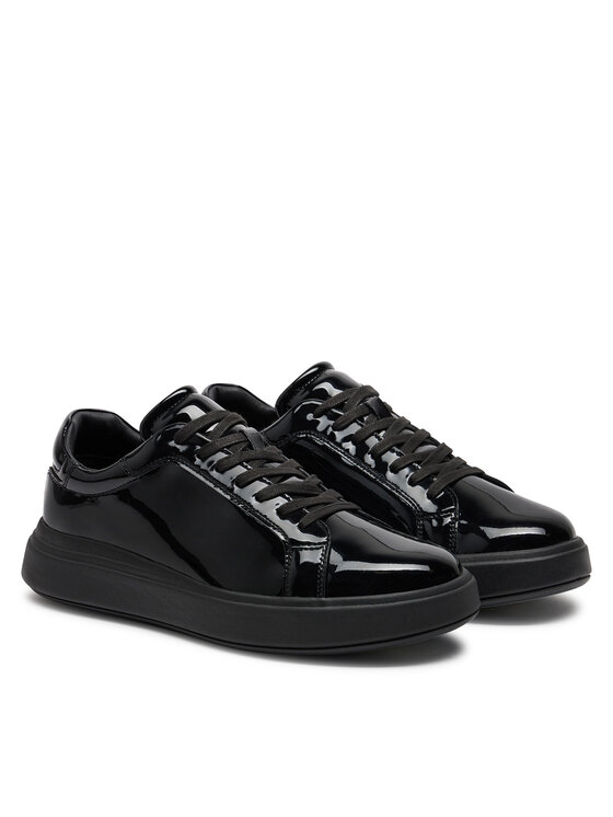 Calvin Klein Calvin Klein Laisvalaikio batai Low Top Lace Up Pat HM0HM01602 Juoda