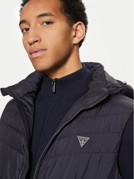 Guess Guess Kamizelka M5RN21 WCQA2 Granatowy Regular Fit