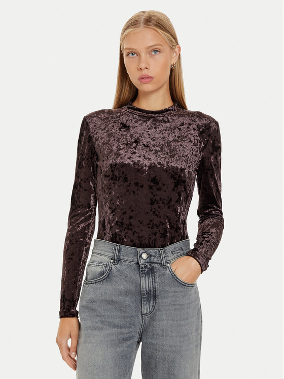 Marella Marella Blúz Balera 2423946035 Barna Regular Fit