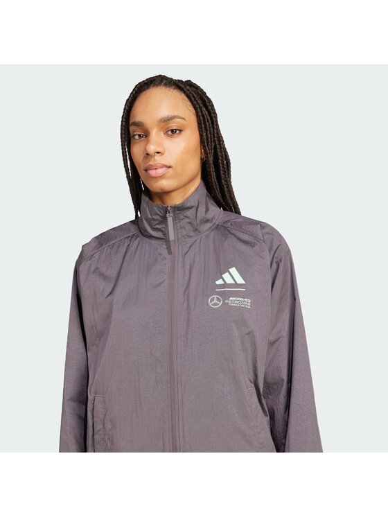 adidas adidas Kurtka do biegania 148013 Szary Loose Fit