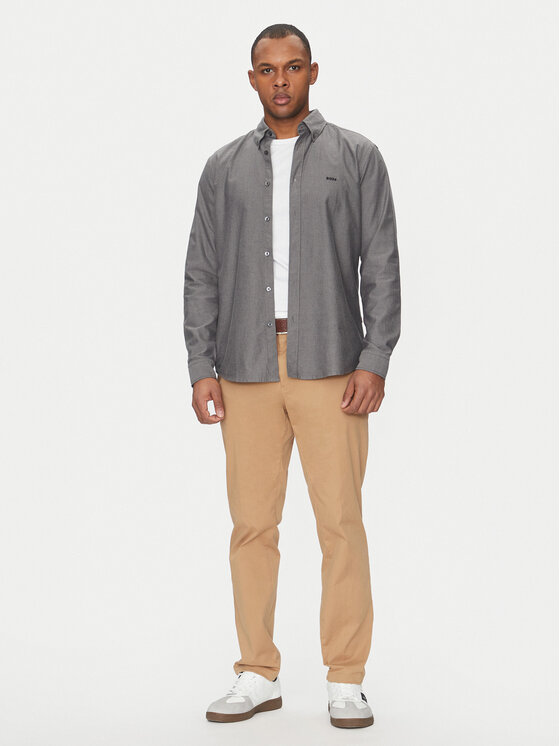 BOSS BOSS Srajca Rickert 50519707 Siva Regular Fit