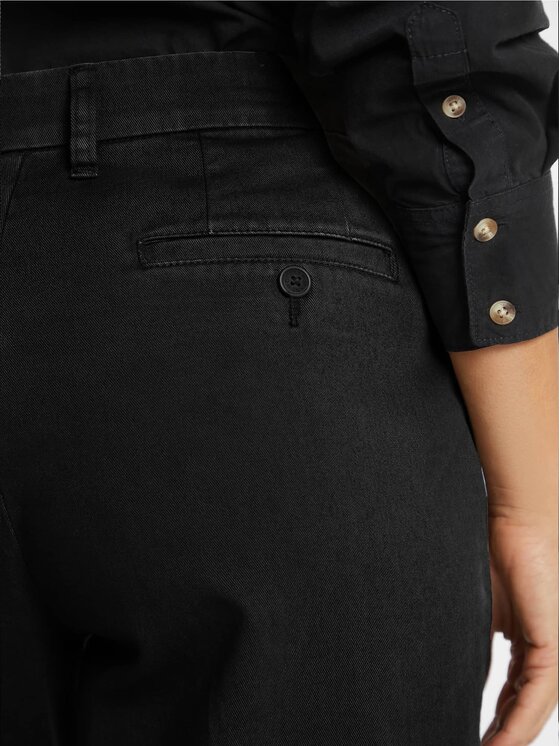 Guess Jeans Guess Jeans Kalhoty z materiálu 171703 Černá Slim Fit