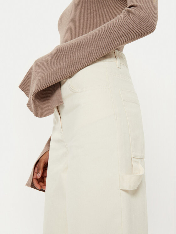 MAX&Co. MAX&Co. Džínsy Parure 2516131031200 Écru Wide Leg