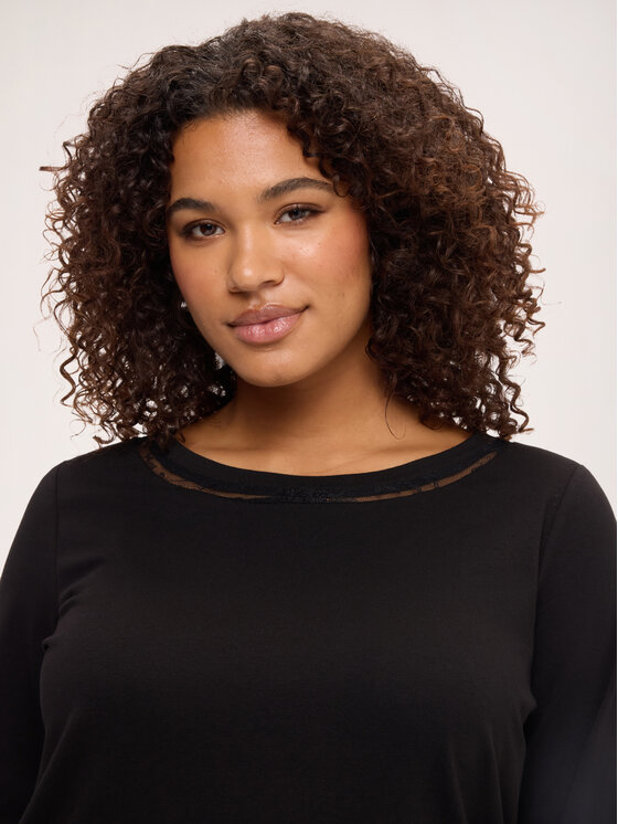 Fiorella Rubino Fiorella Rubino T-Shirt G0CUL009265N033 Czarny Regular Fit