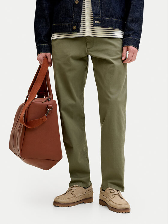 Jack & Jones Jack & Jones Chinos kelnes Kane 12268490 Žalia Regular Fit