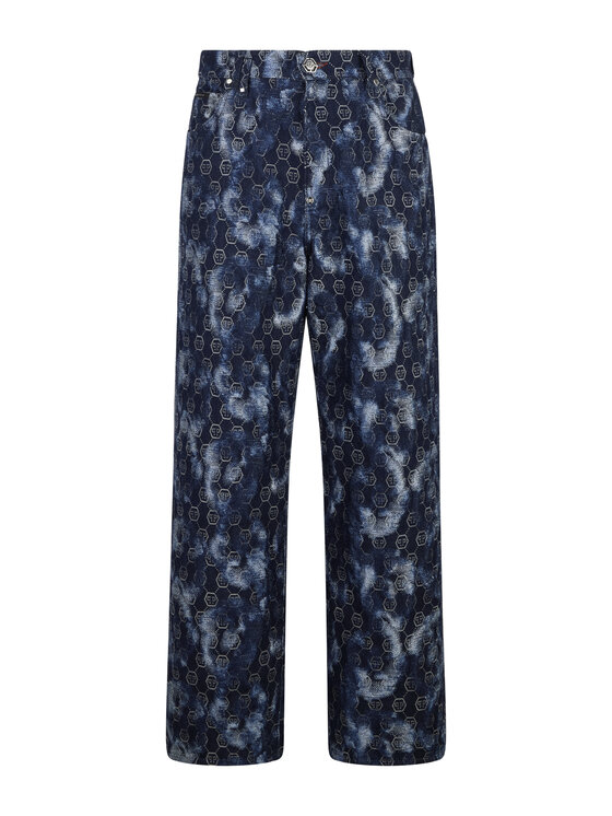 PHILIPP PLEIN PHILIPP PLEIN Jeansy 28998 Granatowy Loose Fit