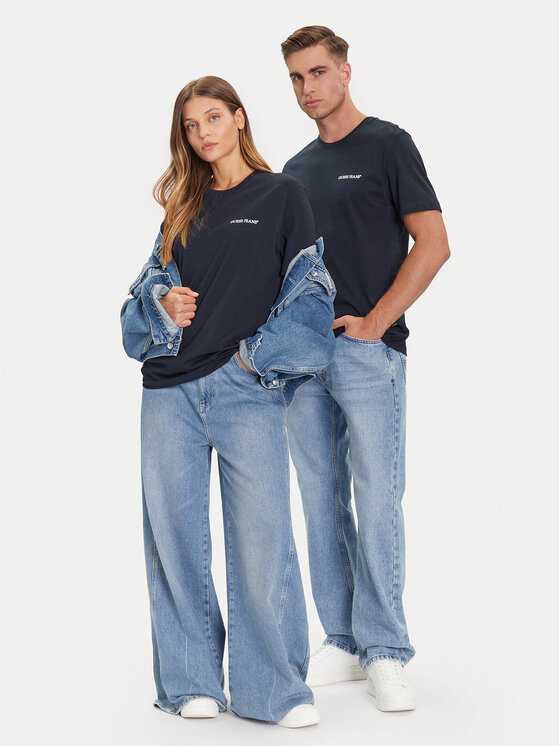 Guess Jeans Guess Jeans Póló M5BI78 K8FQ4 Sötétkék Regular Fit
