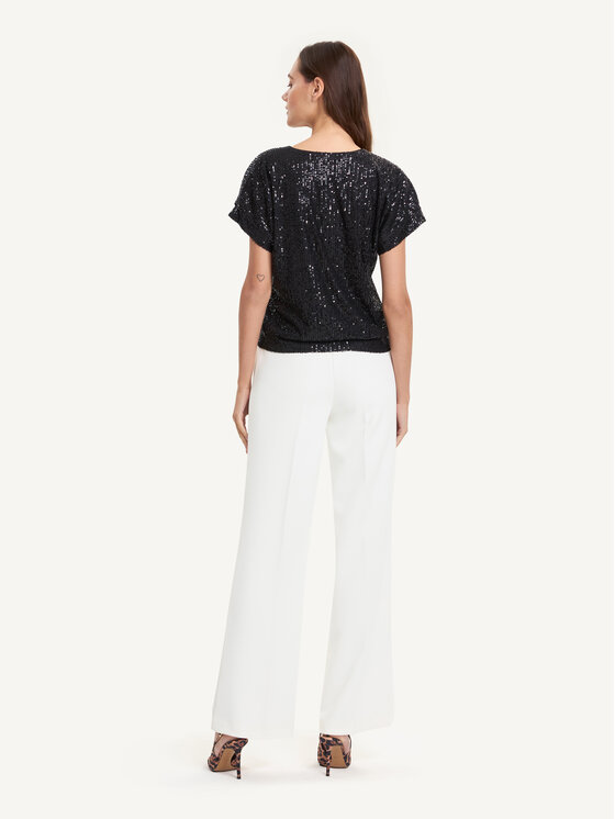 KMX KMX Bluzka 504050007 Czarny Loose Fit