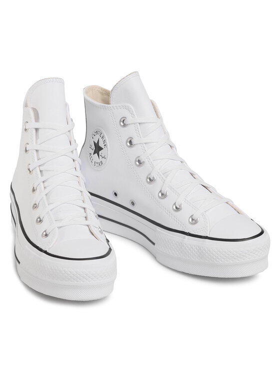 Converse Converse Plátenky Chuck Taylor All Star Lift Clean Hi 561676C Biela