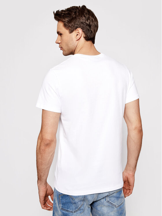 Superdry Superdry T-shirt Vl Chenille Tee M1011005A Bianco Regular Fit