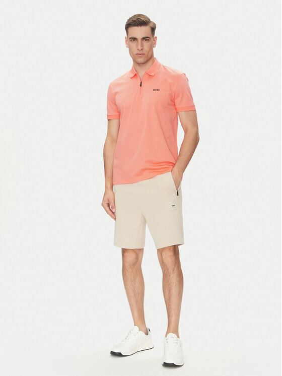 BOSS BOSS Polokošile Philix Pima 50538177 Oranžová Regular Fit