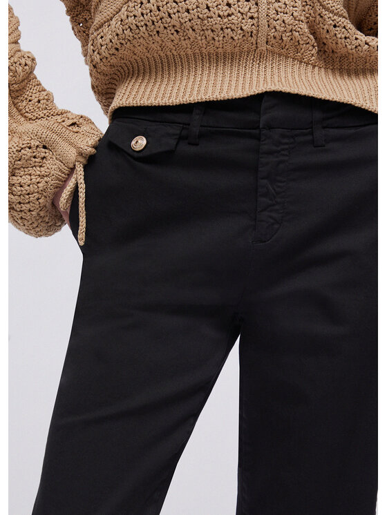 Liu Jo Liu Jo Pantaloni di tessuto WA6463T925722222 Nero Regular Fit
