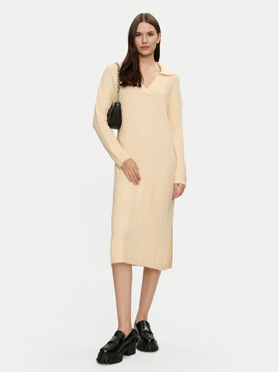 Brave Soul Brave Soul Džemper haljina LKD-248ZULLATTA Écru Oversize