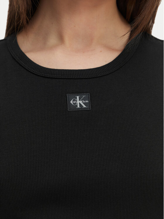 Calvin Klein Jeans Calvin Klein Jeans Ежедневна рокля LV047G209G Черен Slim Fit