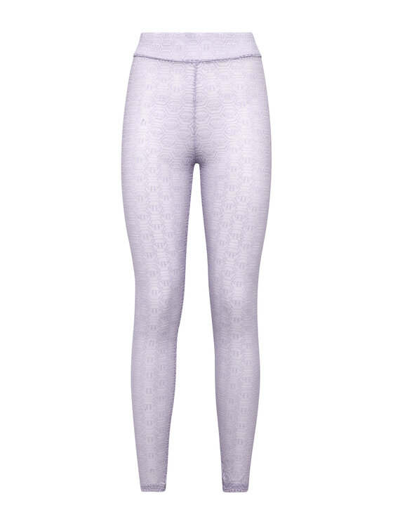 PHILIPP PLEIN PHILIPP PLEIN Legginsy 3491 Fioletowy Skin Tight Fit