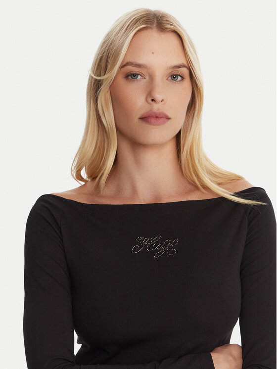 HUGO HUGO Vsakodnevna obleka Noffal_B 50546941 Črna Slim Fit