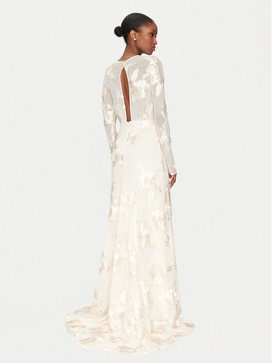 YAS YAS Rochie de seară Floree 26036358 Alb Regular Fit