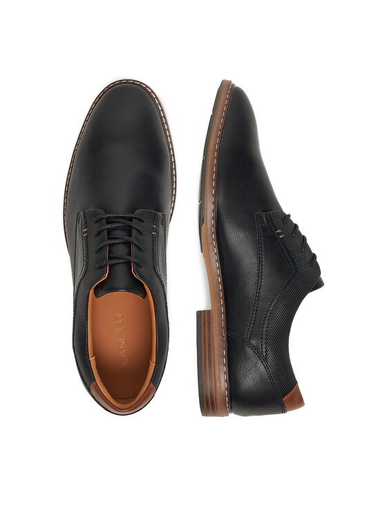 Lanetti Lanetti Halbschuhe CEO-1896 124AM Schwarz