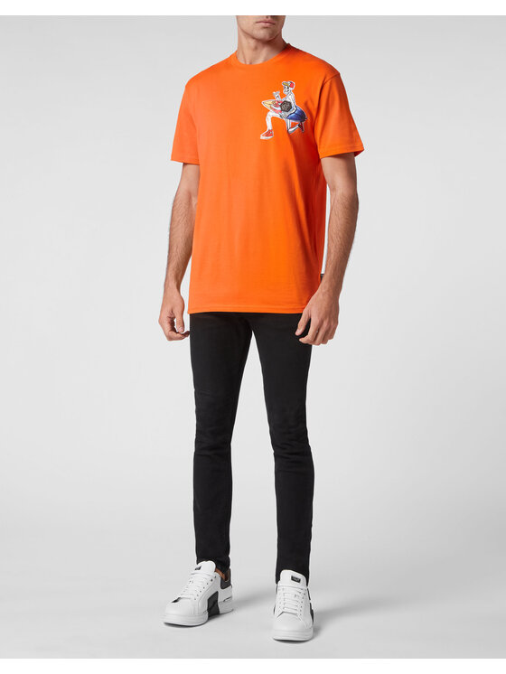 PHILIPP PLEIN PHILIPP PLEIN T-Shirt 2147 Oranžová Regular Fit