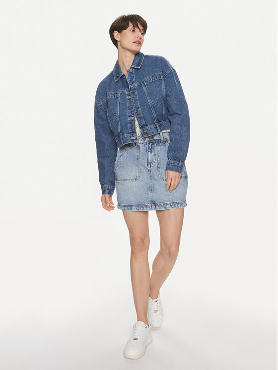 Noisy May Noisy May Kurtka jeansowa Ronja 27029251 Niebieski Regular Fit