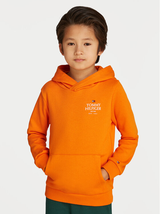 Tommy Hilfiger Tommy Hilfiger Džemperis Logo Print KB0KB09193 Oranžinė Regular Fit