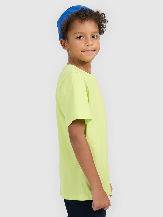 4F 4F T-Shirt BASIC+ Zielony Regular Fit