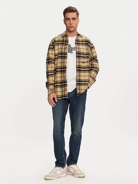 Karl Lagerfeld Jeans Karl Lagerfeld Jeans Jeans hlače 246D1103 Mornarsko modra Slim Fit