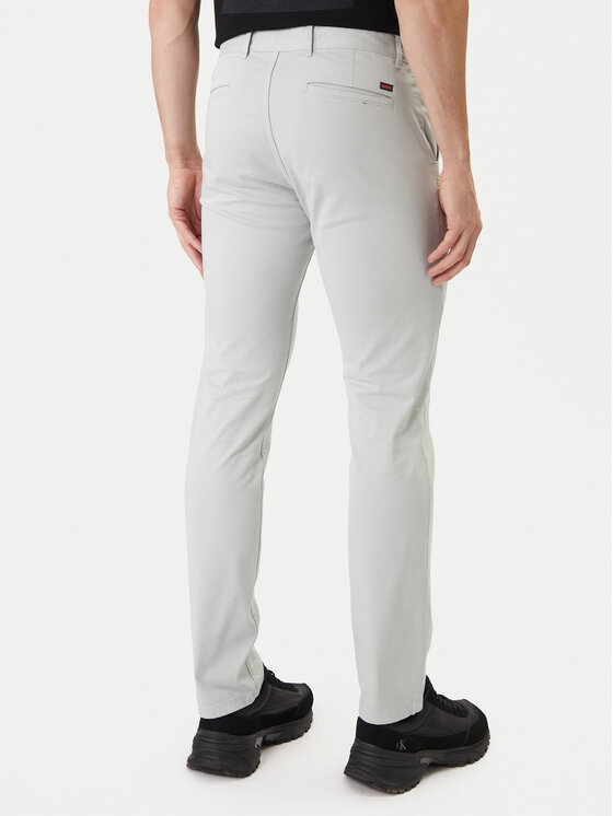 BOSS BOSS Chinosy 50510933 Szary Slim Fit
