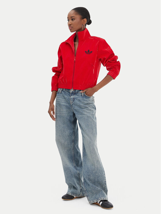 adidas adidas Суитшърт adicolor Holiday JY2616 Червен Regular Fit