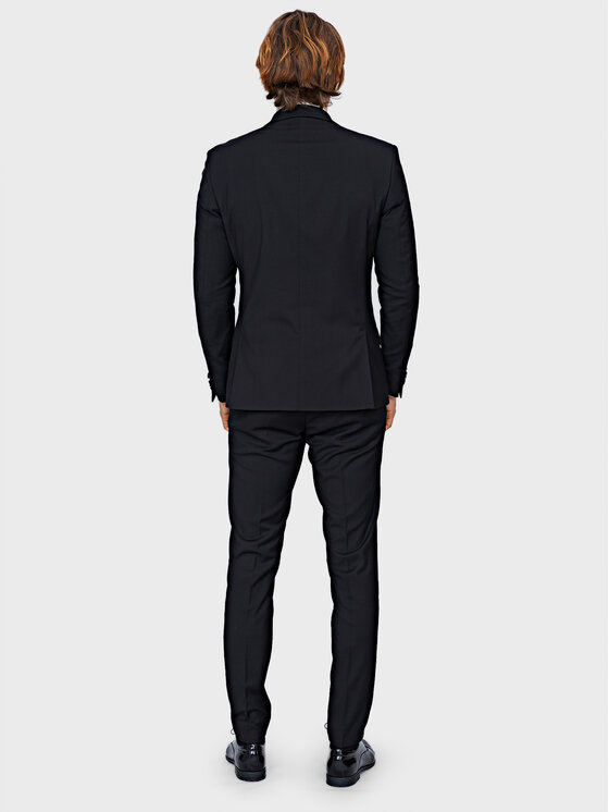 Evenemen Evenemen Garnitur Solid Czarny Slim Fit