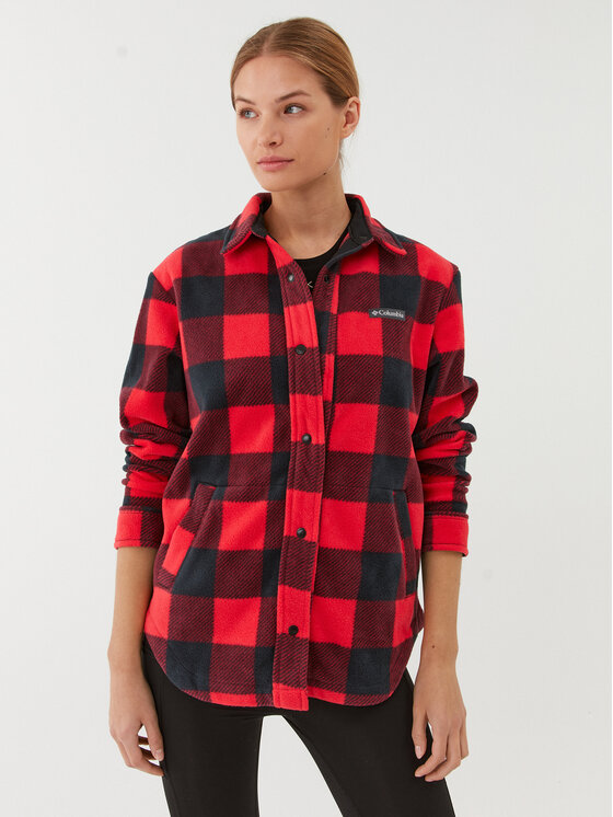 Columbia Srajca Benton Springs™ Shirt Jacket Rdeča Regular Fit