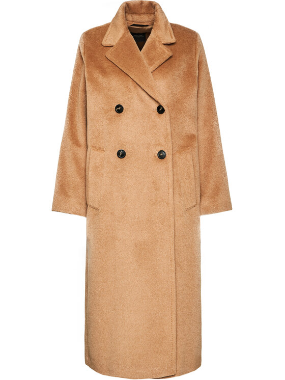 Weekend Max Mara Weekend Max Mara Gyapjú kabát Parma 50161403 Barna Regular Fit