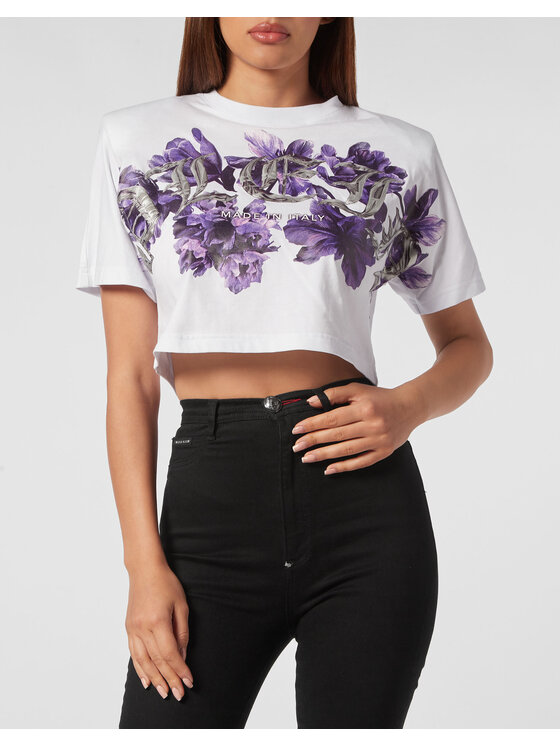 PHILIPP PLEIN PHILIPP PLEIN T-Shirt 4461 Biały Regular Fit
