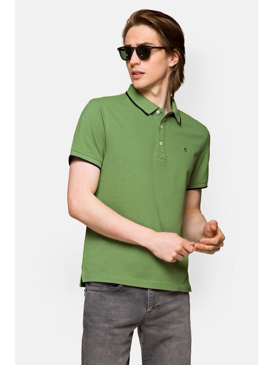 Lancerto Lancerto Polo Dominic Zielony Regular Fit