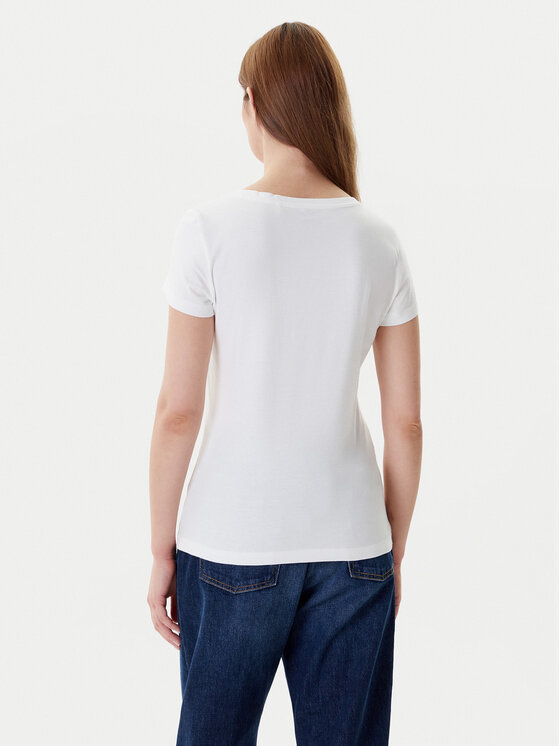 Mustang Mustang T-shirt Beverly 1016517 Bianco Slim Fit
