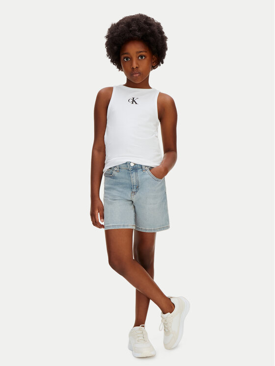 Calvin Klein Jeans Calvin Klein Jeans Pantaloni scurți de blugi LVCKSJC19G Albastru deschis Regular Fit