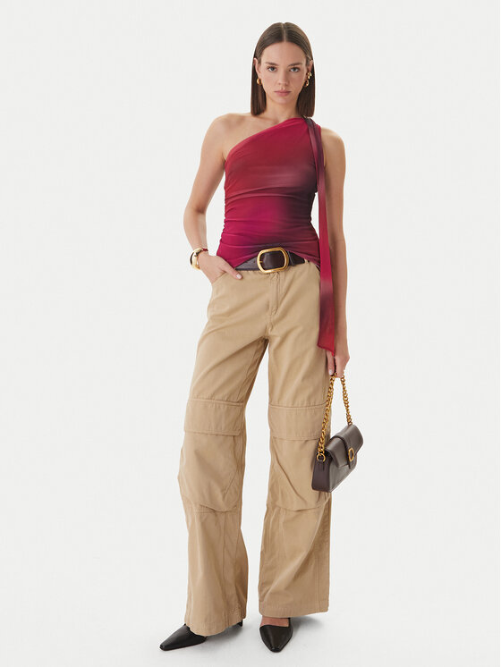 Desigual Desigual Bluza Bratislava 26SWTK31 Rdeča Slim Fit