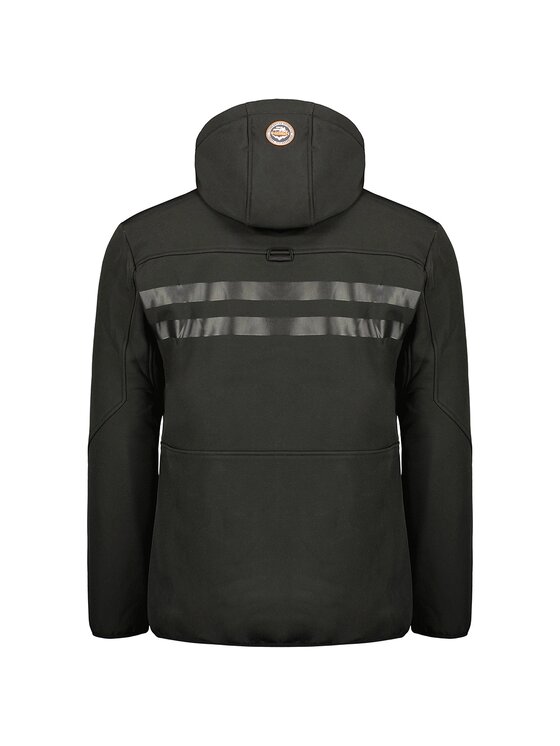 Geographical Norway Geographical Norway Kurtka softshell WY1999H/GN-NOIR / ORANGE Czarny Regular Fit