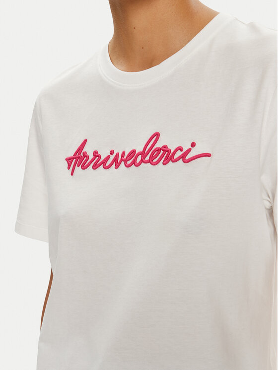 Vila Vila T-shirt Sybil 14097444 Bijela Regular Fit