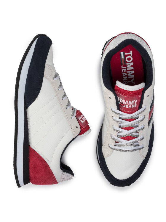 Tommy Jeans Tommy Jeans Sneakers Casual Retro Sneaker EN0EN00644 Alb