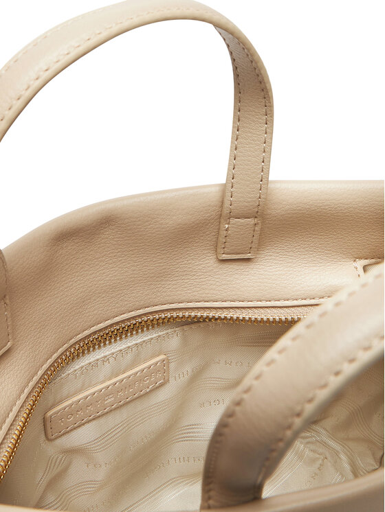 Tommy Hilfiger Tommy Hilfiger Torebka Th Logotape Mini Tote AW0AW17694 Beżowy
