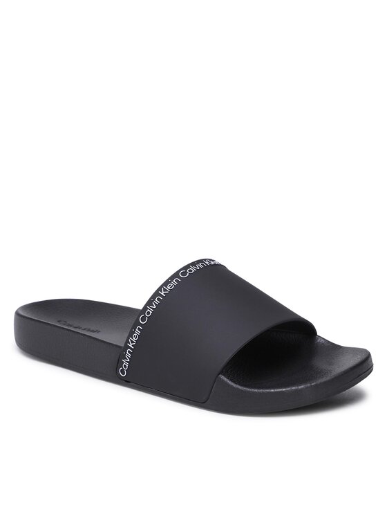 Calvin Klein Šľapky Pool Slide Rubber HM0HM00981 Čierna