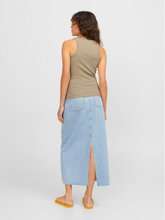 JJXX JJXX Top 12224661 Beżowy Rib Fit