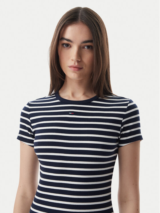 Tommy Jeans Tommy Jeans Marškinėliai DW0DW17383 Tamsiai mėlyna Regular Fit