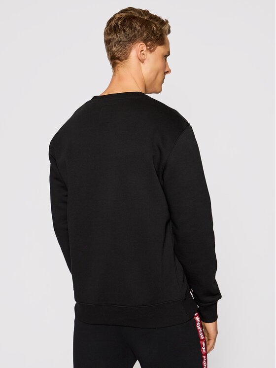 Alpha Industries Felpa Basic 178302 Nero Regular Fit